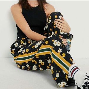 Urban Outfitters Side Stripe Floral Pants